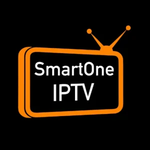 Logo officiel SmartOne IPTV représentant un service IPTV fiable avec streaming TV en direct, films et séries en haute qualité.