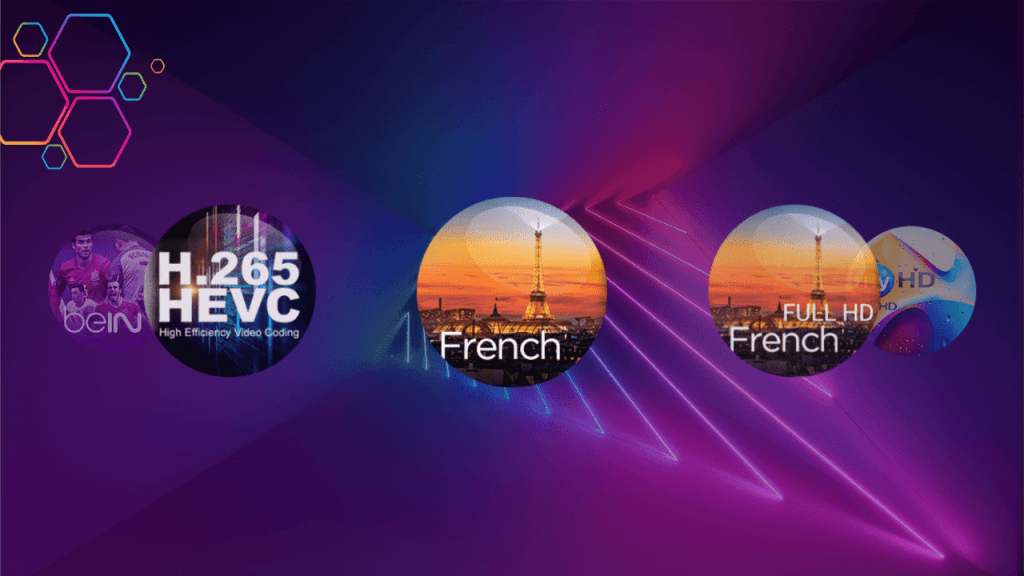 Interface de sélection des chaînes et catégories dans l’application Orca IPTV