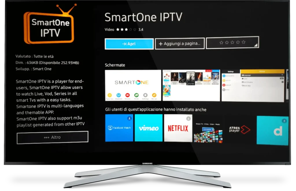Application SmartOne IPTV APK permettant d’accéder aux chaînes TV en direct, films et séries en streaming HD via Internet.