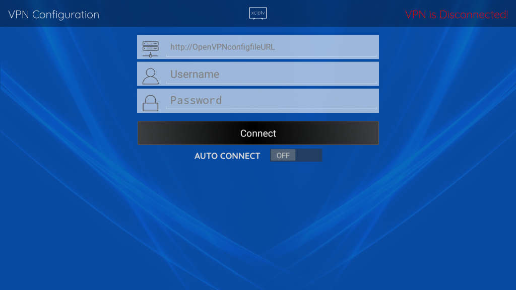 Écran du code d’activation XCIPTV pour activer le lecteur IPTV