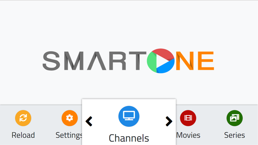 Menu SmartOne IPTV permettant de configurer un abonnement IPTV