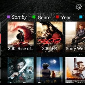 Interface Gogo iptv avec films et series