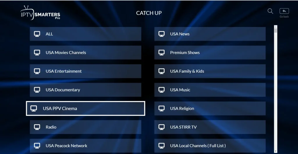 Liste des chaînes IPTV sur l’abonnement IPTV Smarters Pro