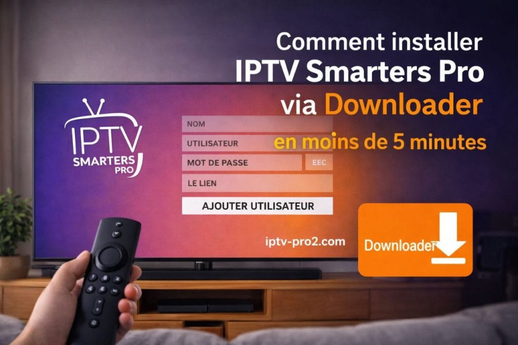 Comment installer IPTV Smarters Pro via Downloader en moins de 5 minutes sur Fire TV Stick avec iptv-pro2.com