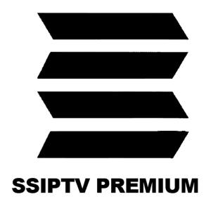 SS IPTV abonnement premium logo pour streaming IPTV sur Smart TV avec chaînes en direct et contenu HD