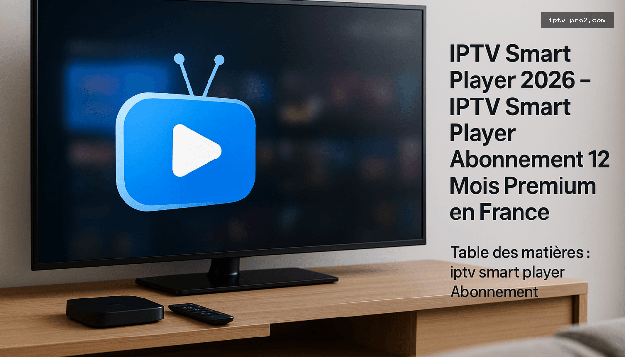 Table des matières : iptv smart player Abonnement - IPTV Smart Player 2026 – IPTV Smart Player Abonnement 12 Mois Premium en France