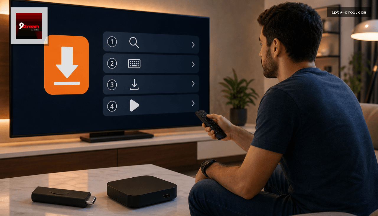 Comment installer l’application 9xtream sur Android et Fire TV Stick avec Downloader en 5 minutes - 9xtream iptv abonnement France 2026 — 12 mois fiable, support 24/7 et paiement sécurisé