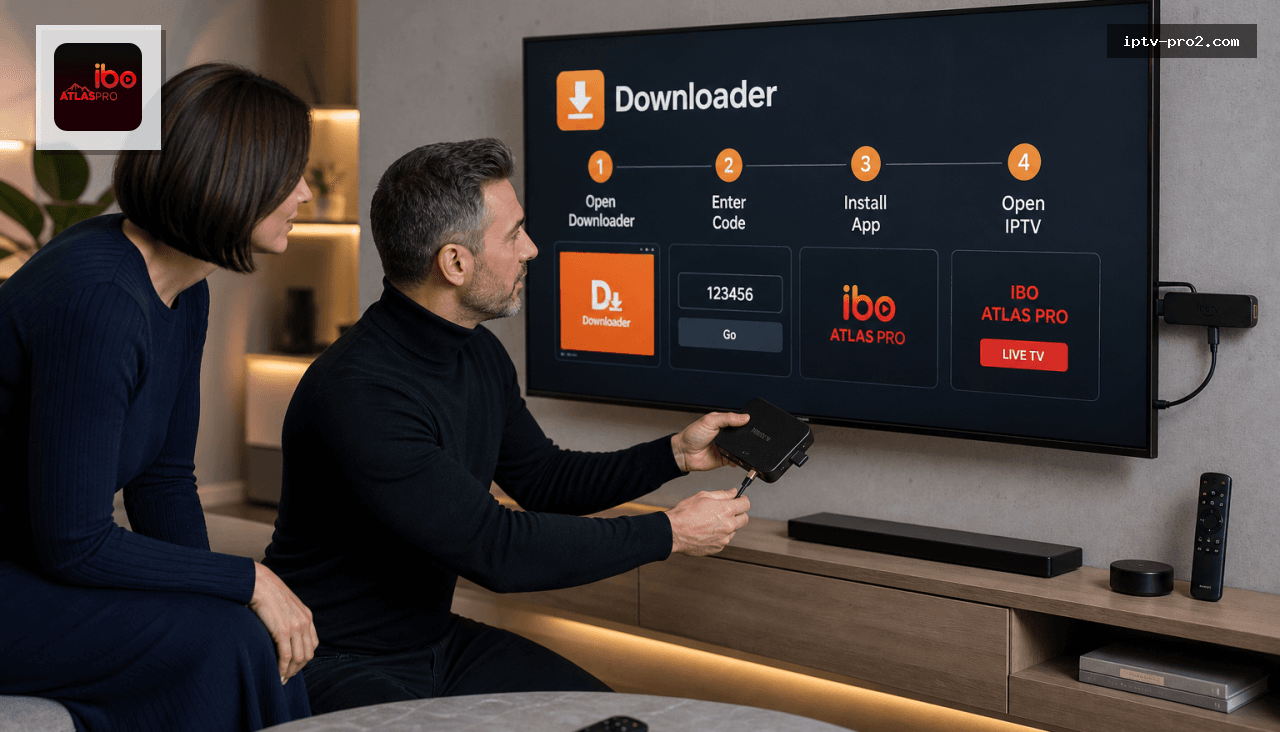 Comment installer l’application Atlas pro Ibo sur Android et Fire TV Stick avec Downloader en 5 minutes - Atlas pro Ibo IPTV