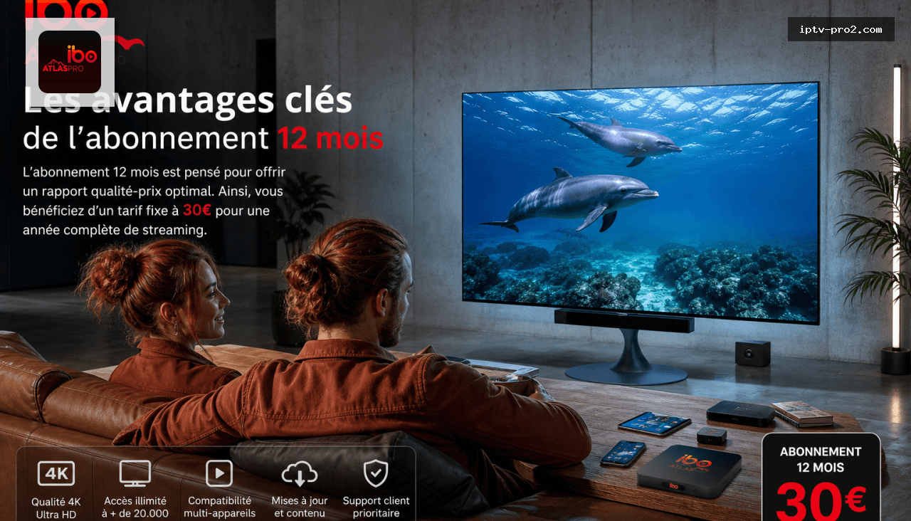 Les avantages clés de l’abonnement 12 mois sur Atlas pro Ibo - Atlas pro Ibo IPTV 2026 : Votre allié pour une stabilité et su