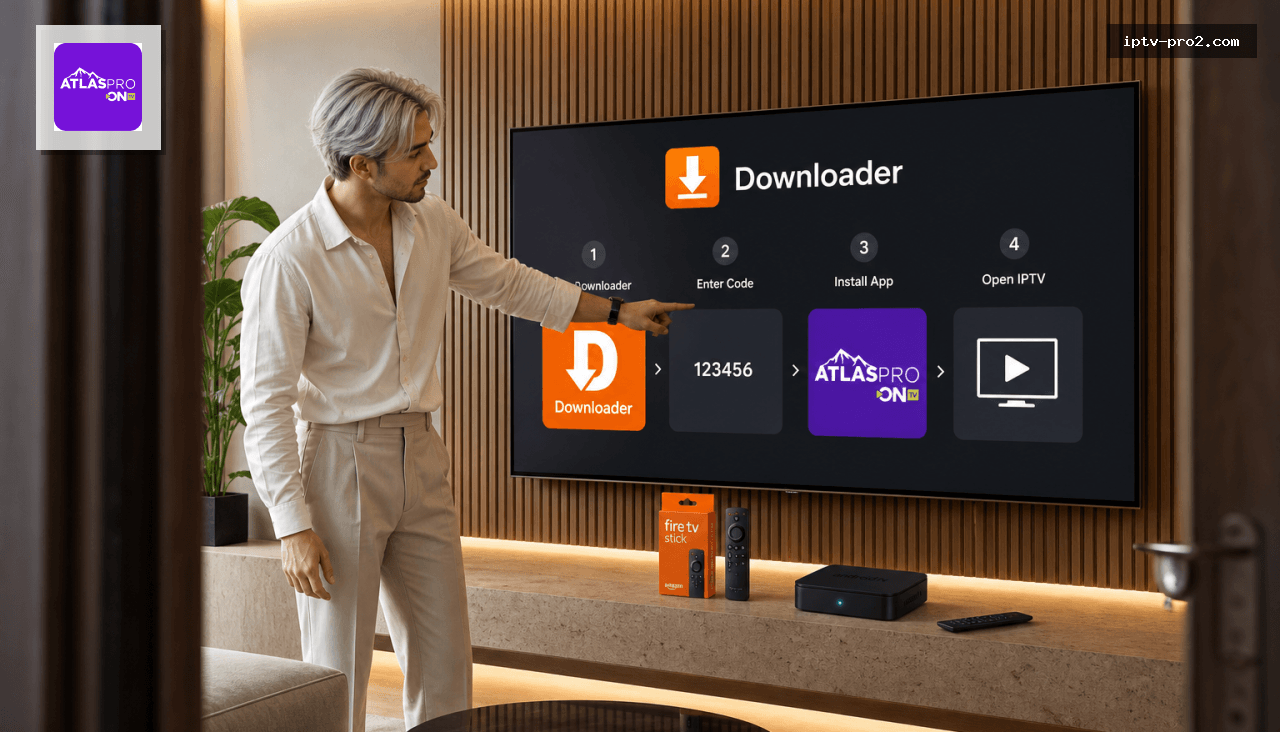 Comment installer l’application Atlas pro sur Android et Fire TV Stick avec Downloader en 5 minutes - Atlas pro iptv France 2