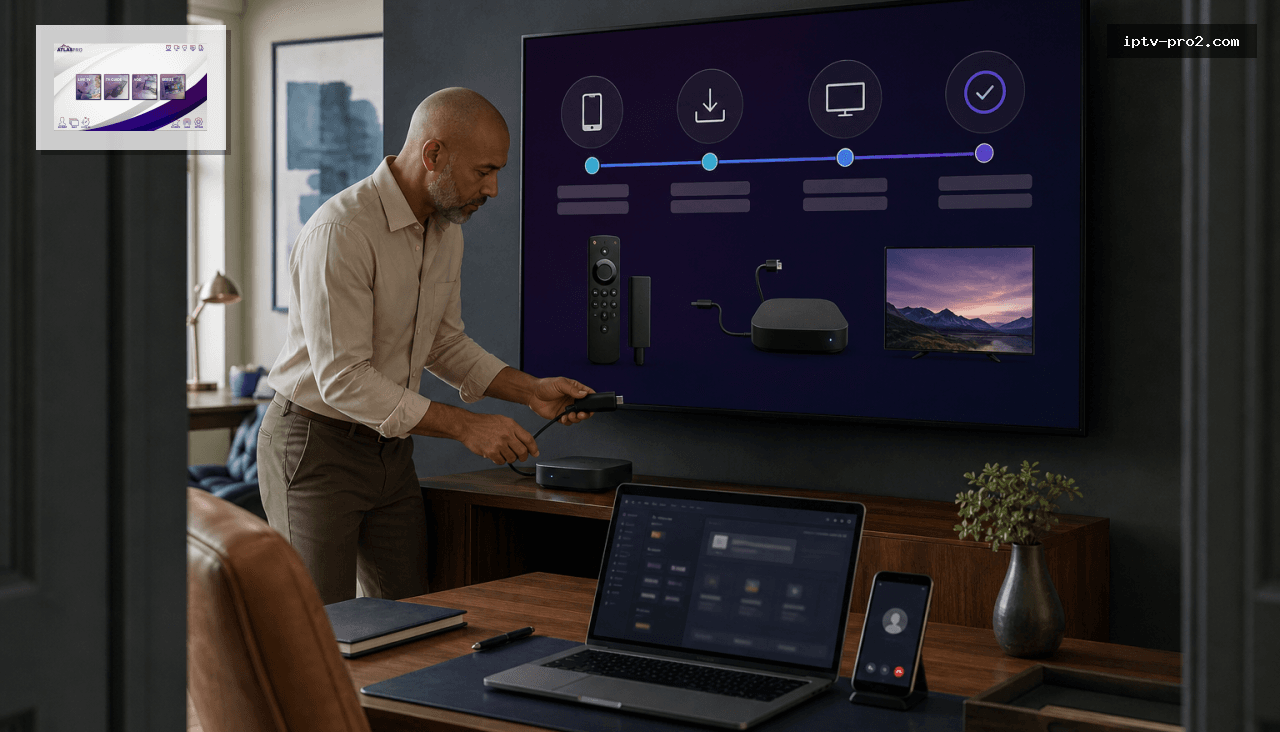 Comment installer l’application Atlas pro Max sur Android et Fire TV Stick avec Downloader en 5 minutes - Atlas pro Max IPTV 12 mois (2026) — Support FR, mises à jour sécurisées et garantie