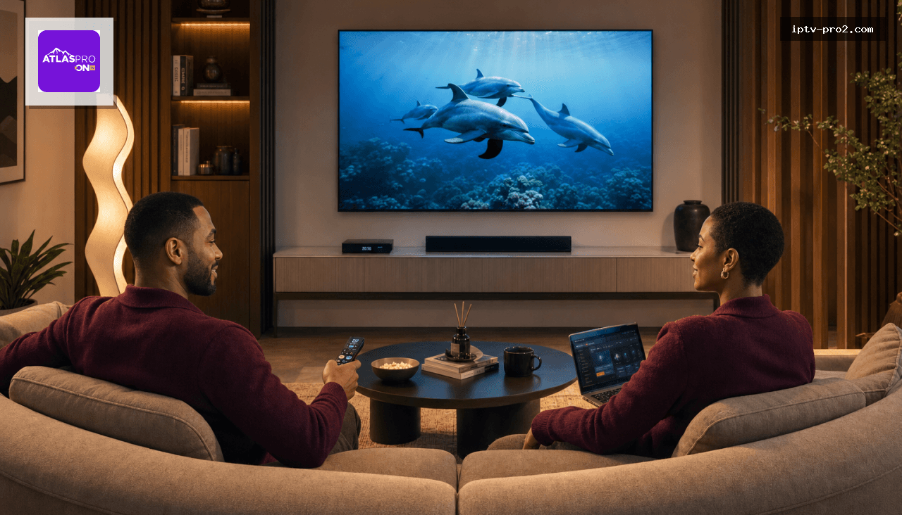 Image produit premium - Atlaspro Abonnement IPTV Premium 2026 : Profitez de 12 Mois de Télévision Haute Qualité