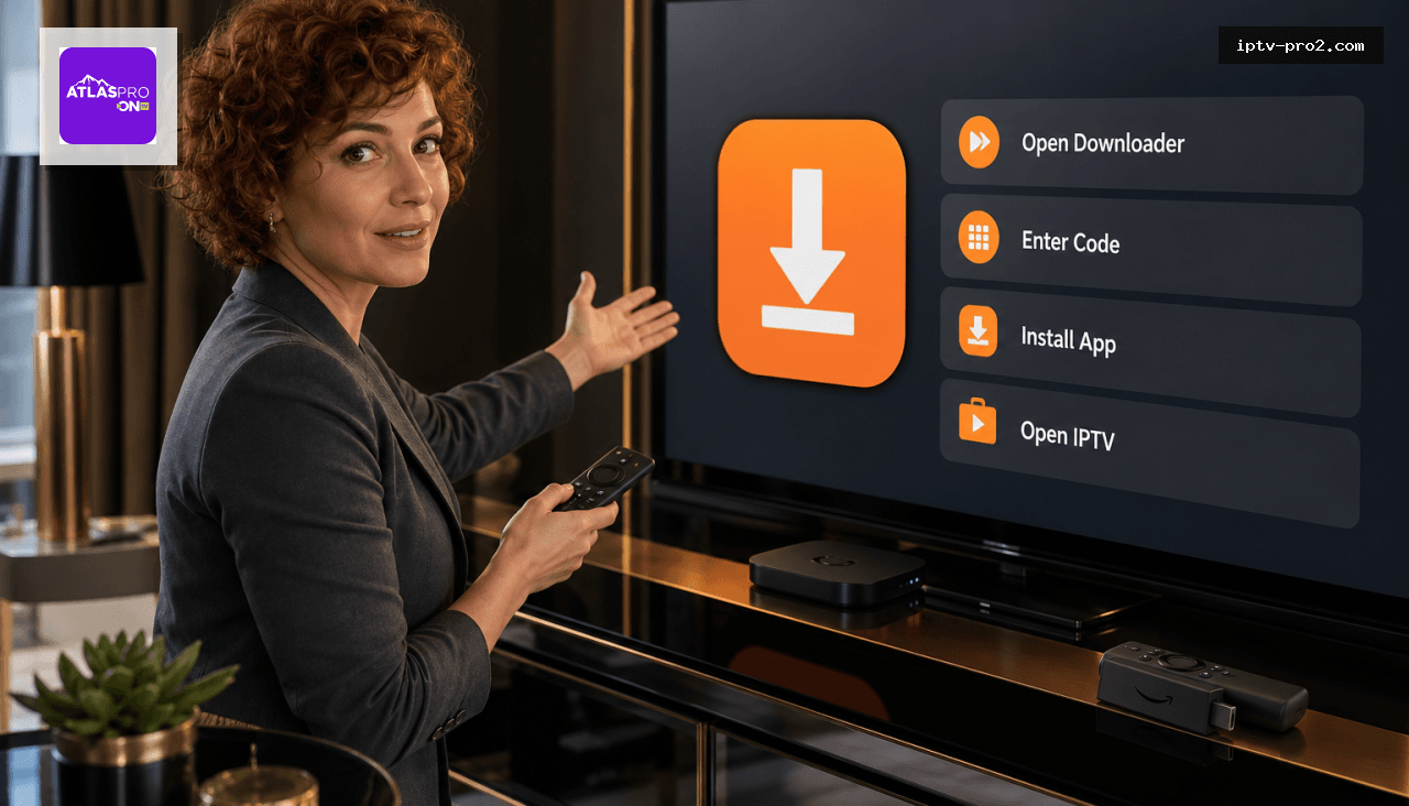Comment installer l’application Atlas pro sur Android et Fire TV Stick avec Downloader en 5 minutes - Code iptv Atlas pro 12