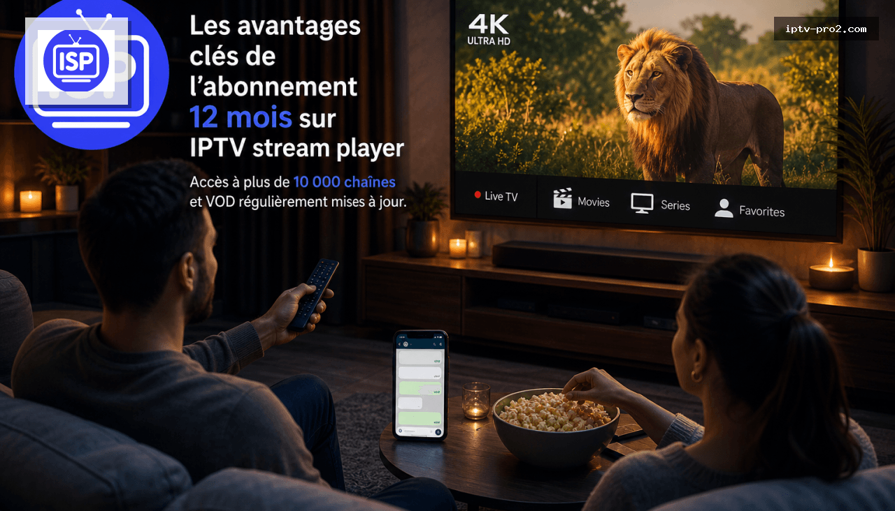 Les avantages clés de l’abonnement 12 mois sur IPTV stream player - iptv stream player premium 2026 — Abonnement 12 mois TV & VOD haute qualité