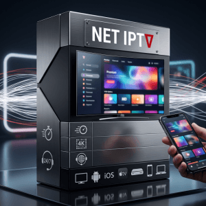 Image produit premium - Netiptv France M3u Playlist — Abonnement 12 mois 2026, chaînes françaises & VOD HD prête à l’emploi
