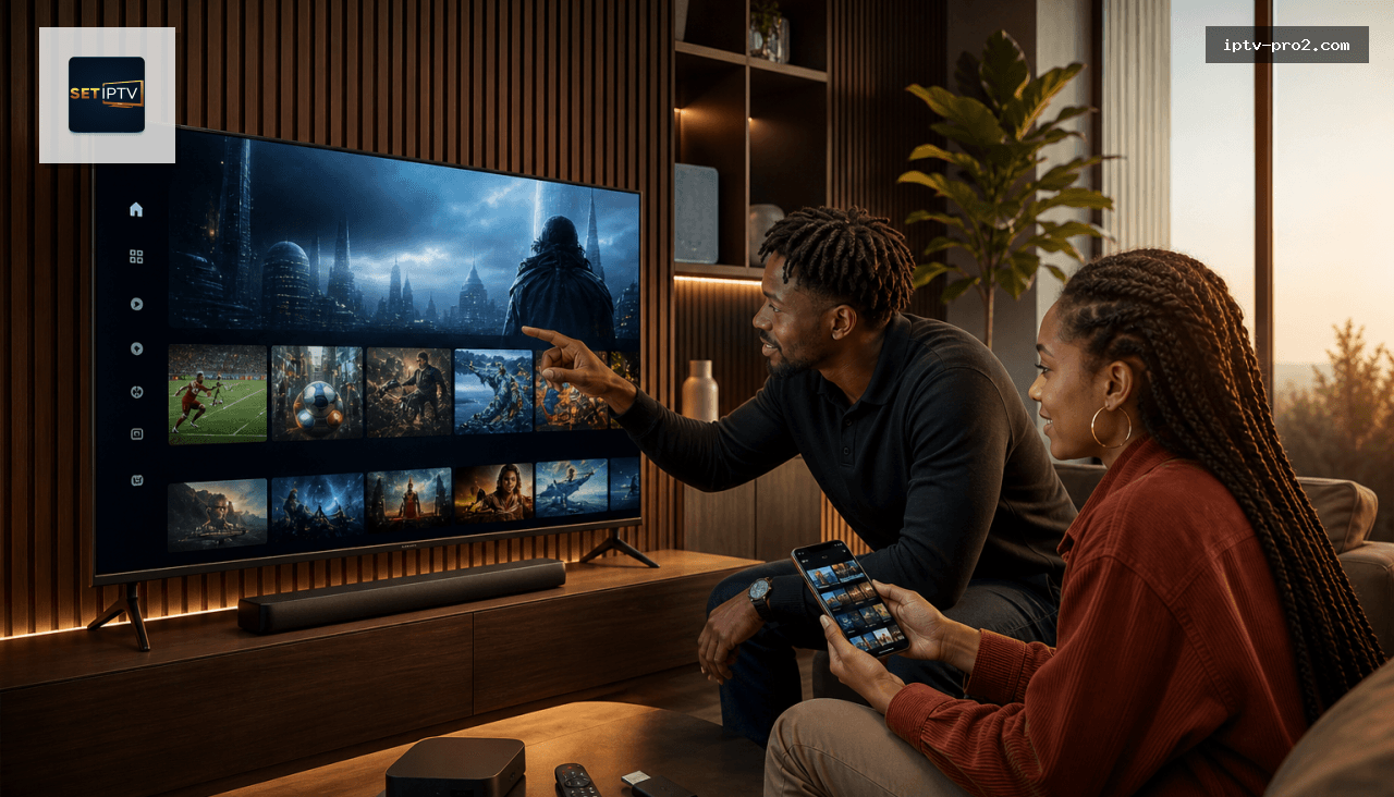 Image produit premium - Playlist Set IPTV France 2026 : Abonnement Iptv 12 mois Compatible et Facile à Utiliser