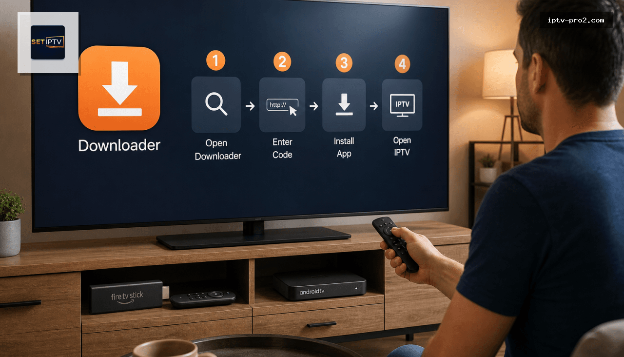 Comment installer l’application set IPTV m3u premium sur Android et Fire TV Stick avec Downloader en 5 minutes - set iptv m3u premium 12 mois — service fiable, support FR & mises à jour 2026