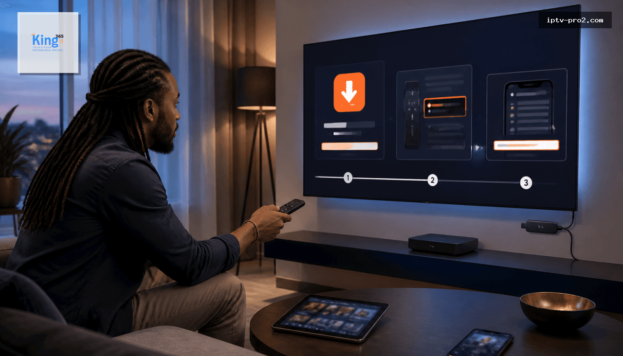 Comment installer l’application king365tv sur Android et Fire TV Stick avec Downloader en 5 minutes - Abonnement 12 mois king