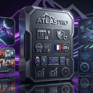 Image produit premium - Atlaspro Abonnement IPTV Premium 2026 : Profitez de 12 Mois de Télévision Haute Qualité