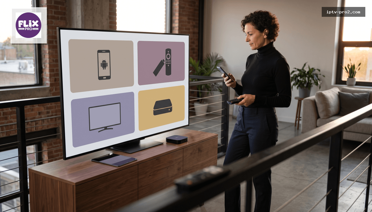 Compatibilité de avec Android Fire TV Stick et Smart TV 12 mois 2026 Expérience TV & VOD premium replay streaming stable et s