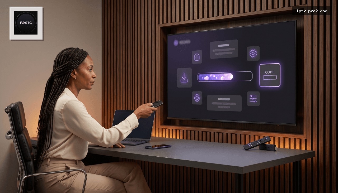 Comment installer l’application Fosto pro sur Android et Fire TV Stick avec Downloader en 5 minutes - Fosto Pro Abonnement IP