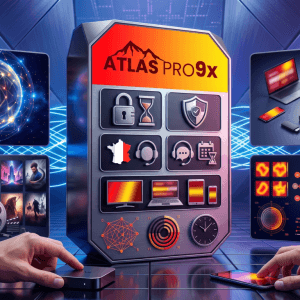Image produit premium - IPTV Atlas Pro 9X : Expérience VOD Premium 2026 en France