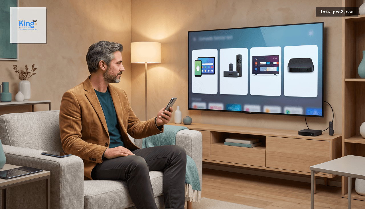 Compatibilité de avec Android Fire TV Stick et Smart TV 2026 TV de qualité supérieure pendant 12 mois