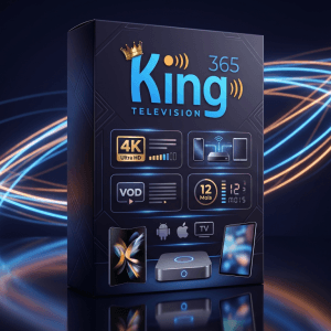 Image produit premium - king365tv iptv abonnement france 2026 — Compatible Android TV, Smart TV, FireStick + VOD, abonnement 12 mois