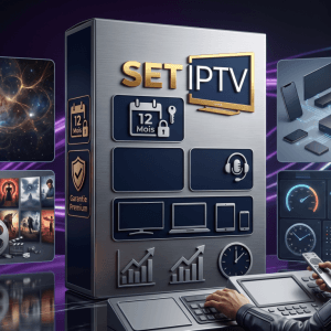 Image produit premium - M3u SetIPTV Abonnement France 12 mois 2026 - Expérience TV/VOD premium, mises à jour et chaînes HD