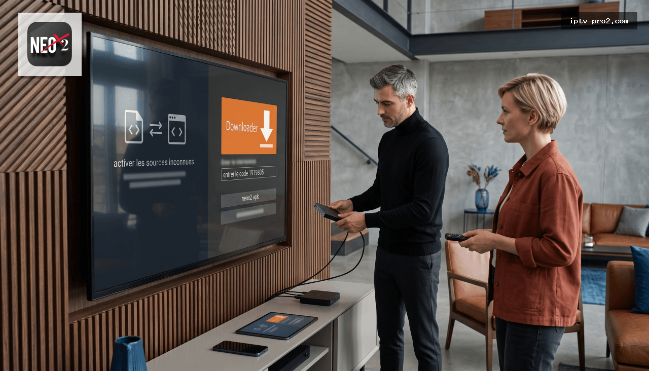 Comment installer l’application Neox2 sur Android et Fire TV Stick avec Downloader en 5 minutes - Neox2 code IPTV France 2026