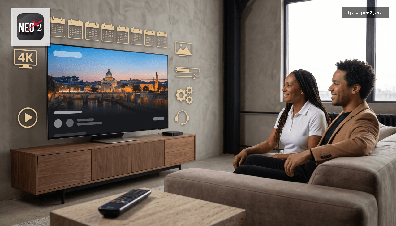 Les avantages clés de l’abonnement 12 mois sur Neox2 - Neox2 code IPTV France 2026 - Streaming 4K/HD sans lag, 12 mois de sta