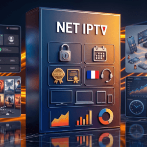 Image produit premium - Net IPTV M3U playlist 2026 : Profitez d'un streaming stable toute l'année