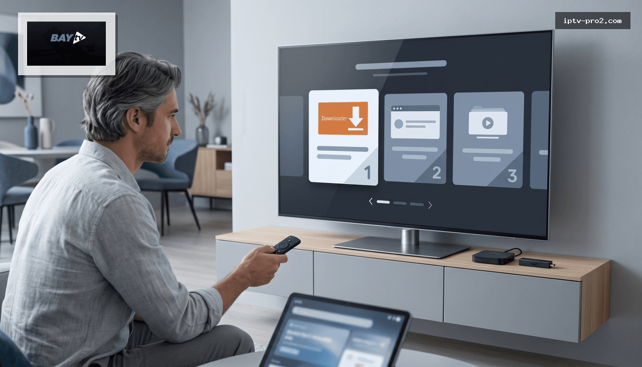 Comment installer l’application Bay tv sur Android et Fire TV Stick avec Downloader en 5 minutes - Baytv IPTV France Premium