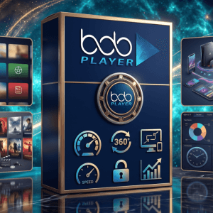 Image produit premium - Bob player Playlist M3u 2026 — Streaming HD fluide, latence réduite et performance optimisée pour TV/VOD
