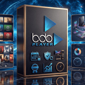 Image produit premium - Bob player Playlist M3u 2026 — Streaming HD fluide, latence réduite et performance optimisée pour TV/VOD
